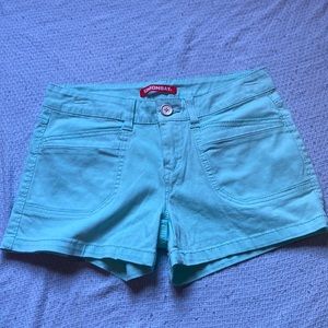 Neon Teal 3.5” Inseam Casual Shorts